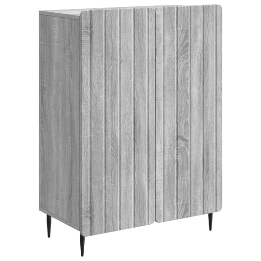 Sideboard Grey Sonoma 66 x 34.5 x 92 cm Engineered Wood