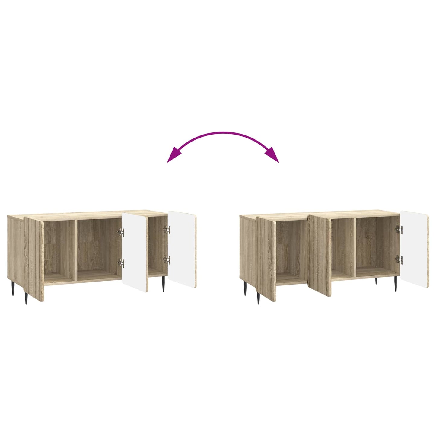 TV Cabinet 99 x 34.5 x 52 cm Sonoma Oak Engineered Wood