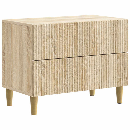 Bedside Cabinet Sonoma Oak 62 x 34.5 x 48 cm Engineered Wood