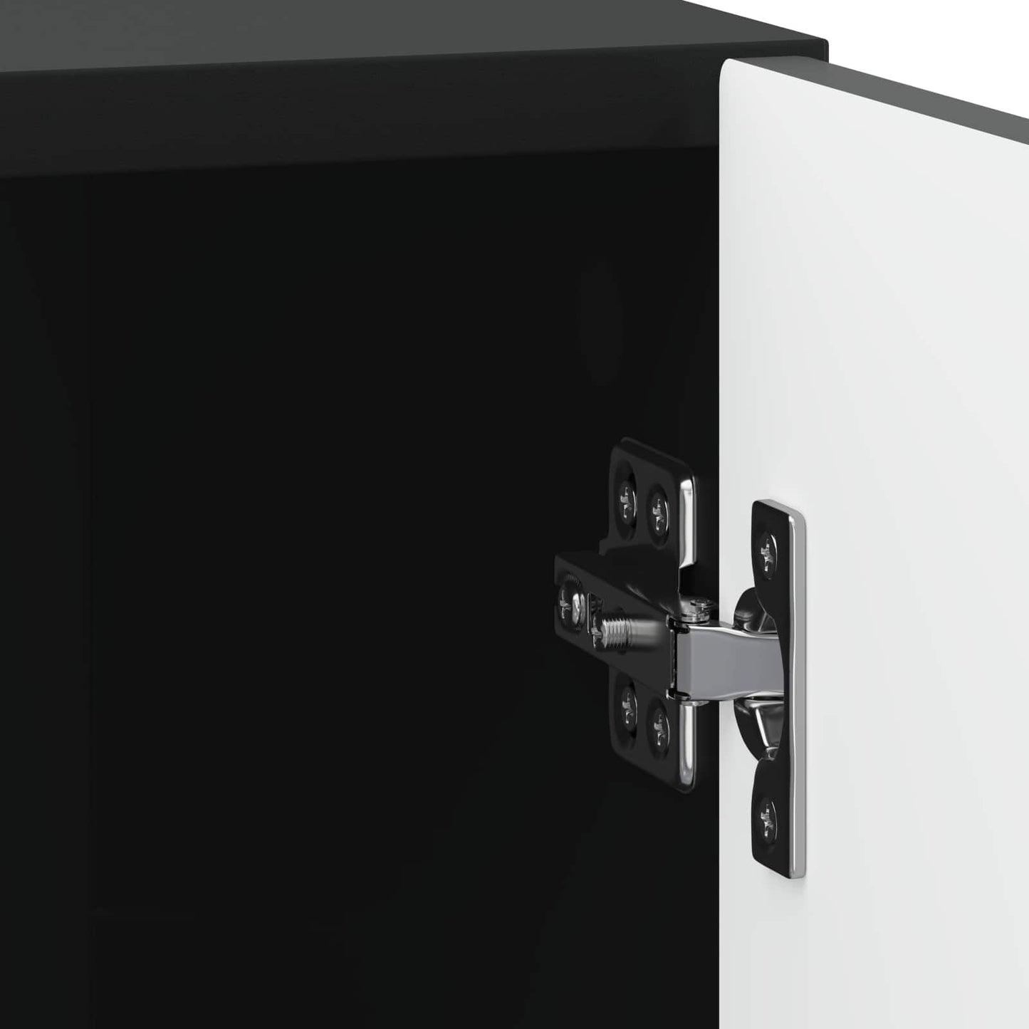 Bedside Cabinet 2 pcs Black 43 x 34.5 x 50 cm Engineered Wood