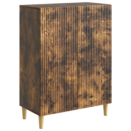 Sideboard Smoked Oak 66 x 34.5 x 90 cm Engineered Wood