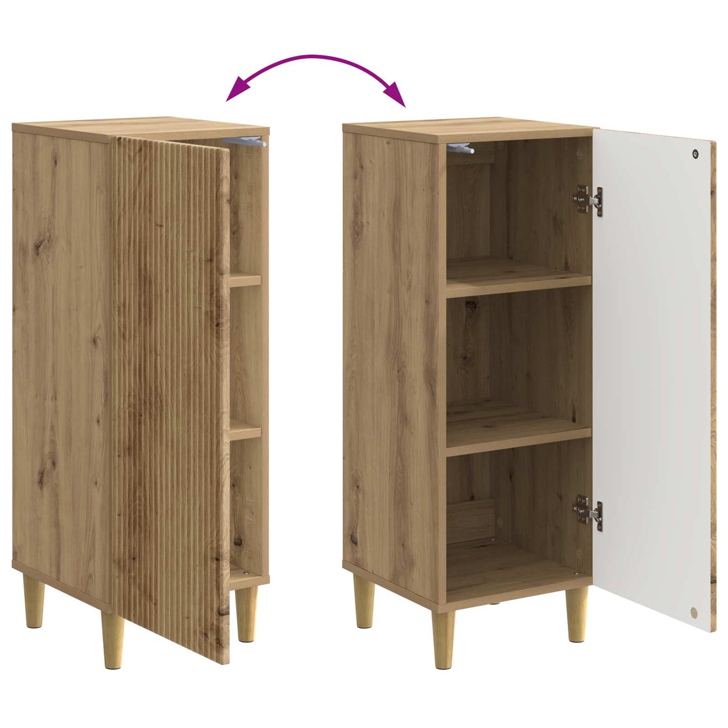Sideboard Artisan Oak 33 x 34.5 x 90 cm Engineered Wood