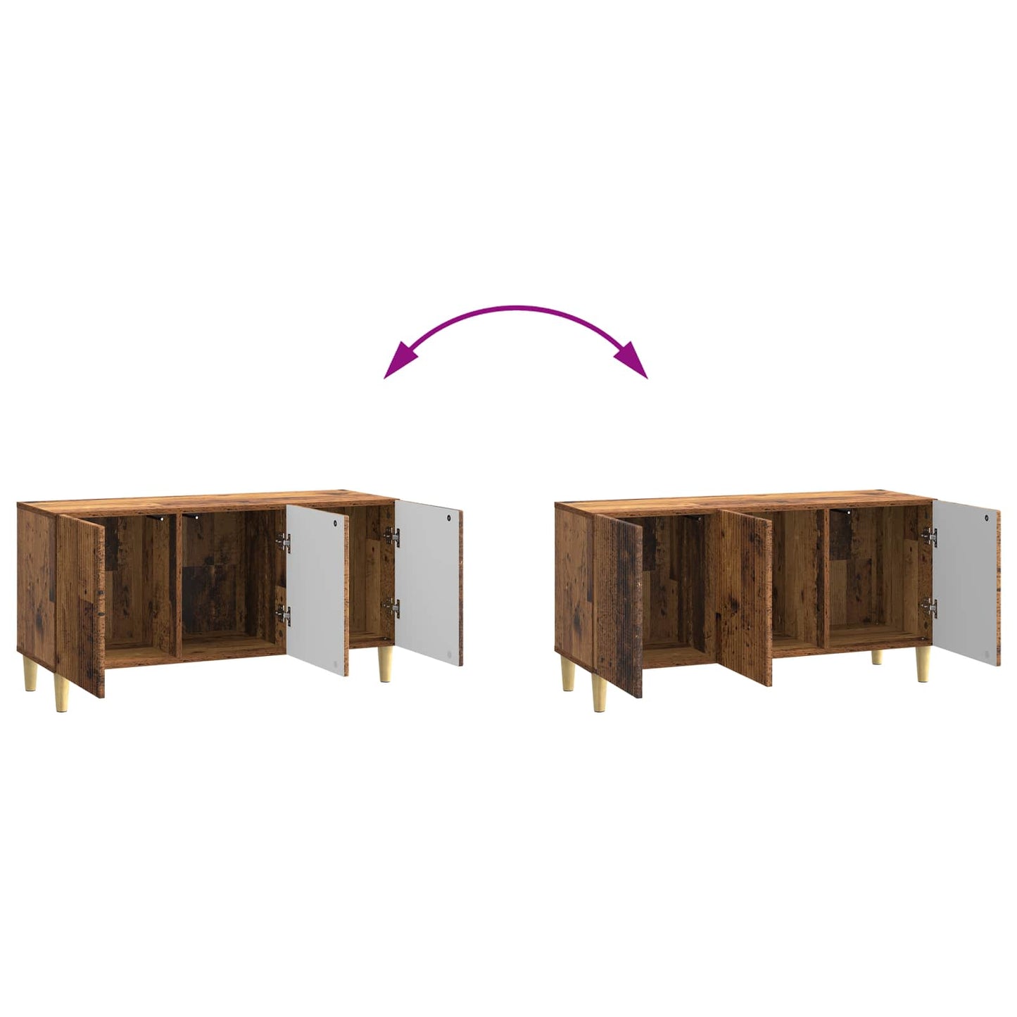 TV Cabinet 99 x 34.5 x 50 cm Old Wood Engineered Wood