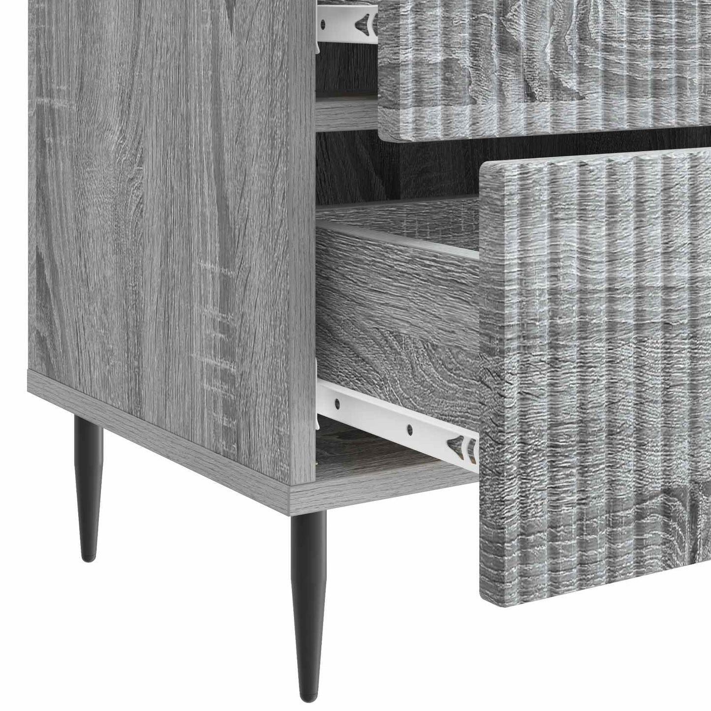 Bedside Cabinet 2 pcs Grey Sonoma 43 x 34.5 x 47.5 cm