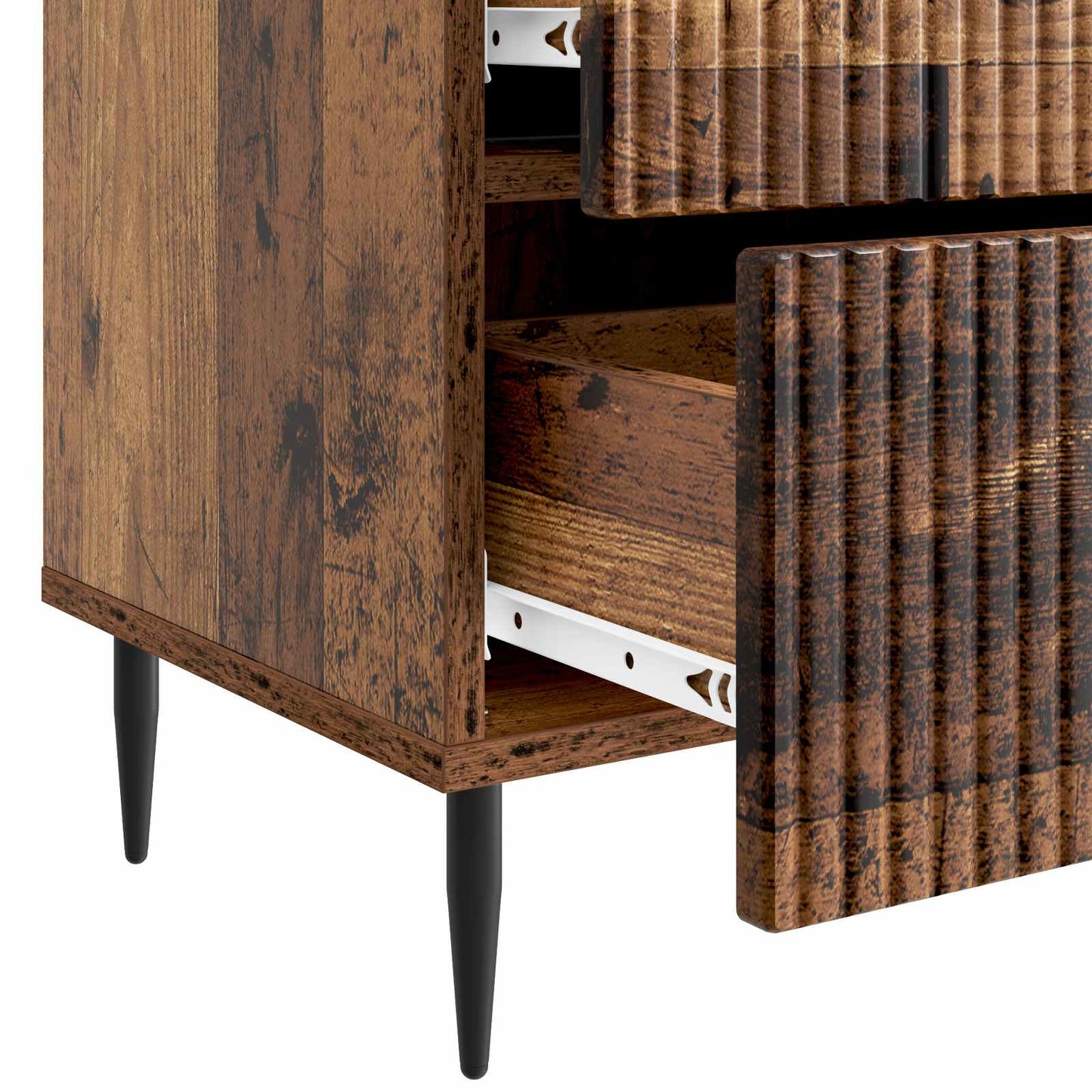 Bedside Cabinet 2 pcs Old Wood 43 x 34.5 x 47.5 cm