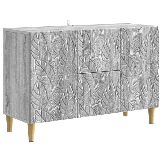 Sideboard Grey Sonoma 89 x 34.5 x 60 cm Engineered Wood