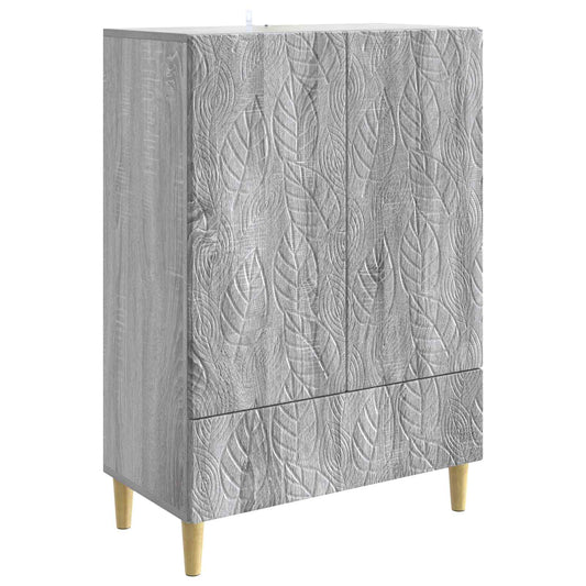 Sideboard Grey Sonoma 66 x 34.5 x 95 cm Engineered Wood