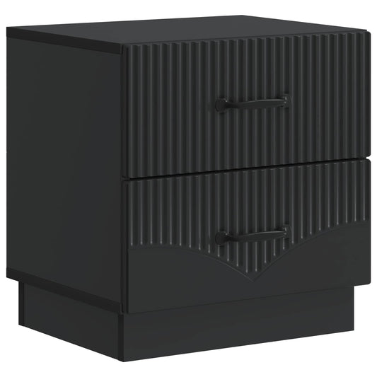 Bedside Cabinet Black 43 x 34.5 x 44.5 cm Engineered Wood
