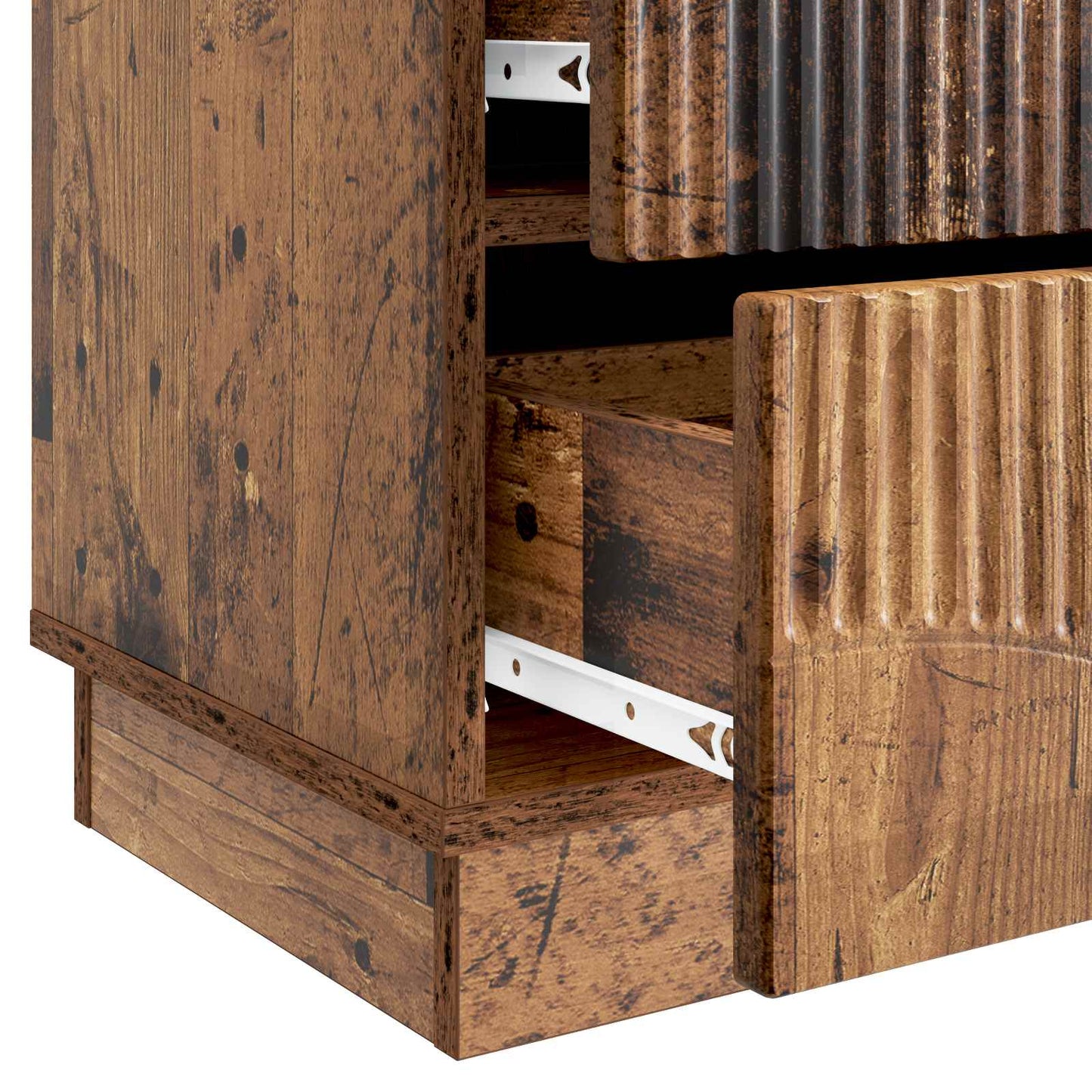 Bedside Cabinet 2 pcs Old Wood 43 x 34.5 x 44.5 cm