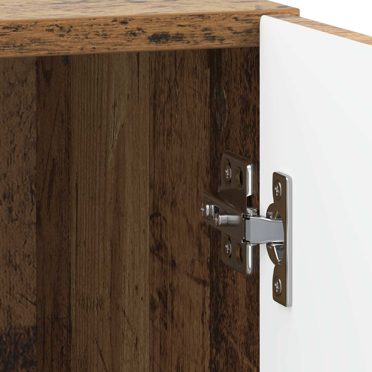 Bedside Table 2 pcs Old Wood 43 x 34.5 x 47 cm Engineered Wood