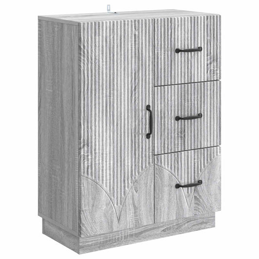 Sideboard Grey Sonoma 66 x 34.5 x 87 cm Engineered Wood