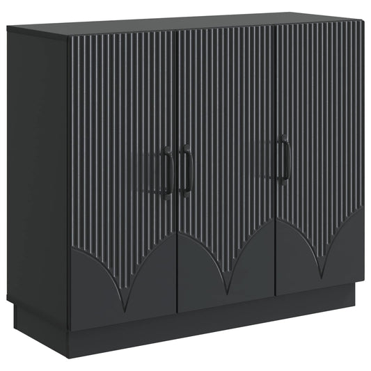 Sideboard Black 89 x 34.5 x 77 cm Engineered Wood