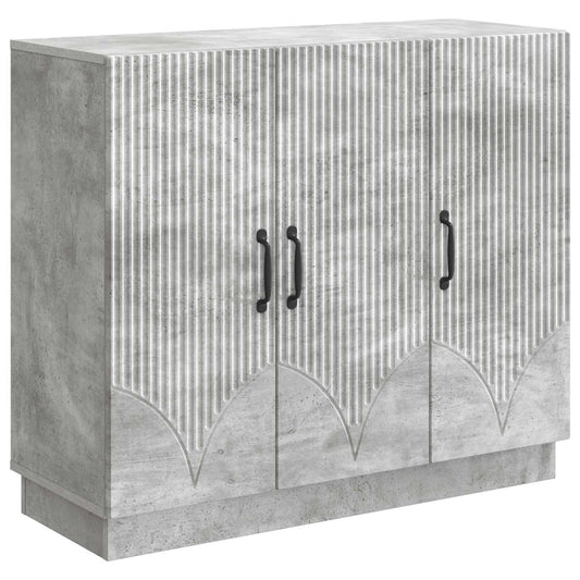 Sideboard Concrete Grey 89 x 34.5 x 77 cm Engineered Wood