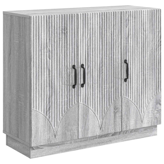 Sideboard Grey Sonoma 89 x 34.5 x 77 cm Engineered Wood