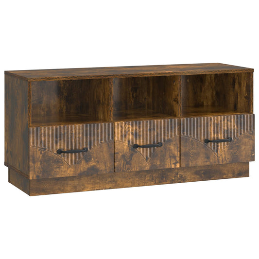 TV Cabinet Smoked Oak 102 x 34.5 x 47 cm Engineered Wood