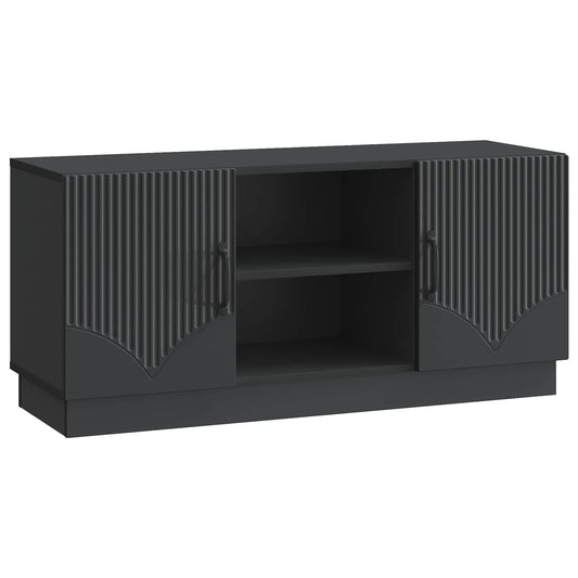 TV Cabinet 102 x 34.5 x 47 cm Black Engineered Wood