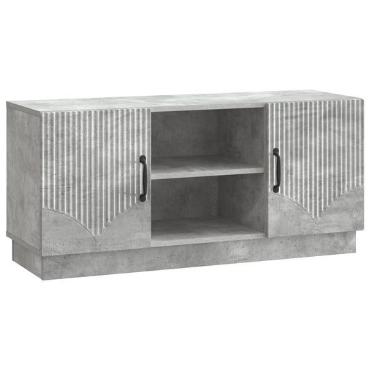 TV Cabinet 102 x 34.5 x 47 cm Concrete Grey Engineered Wood