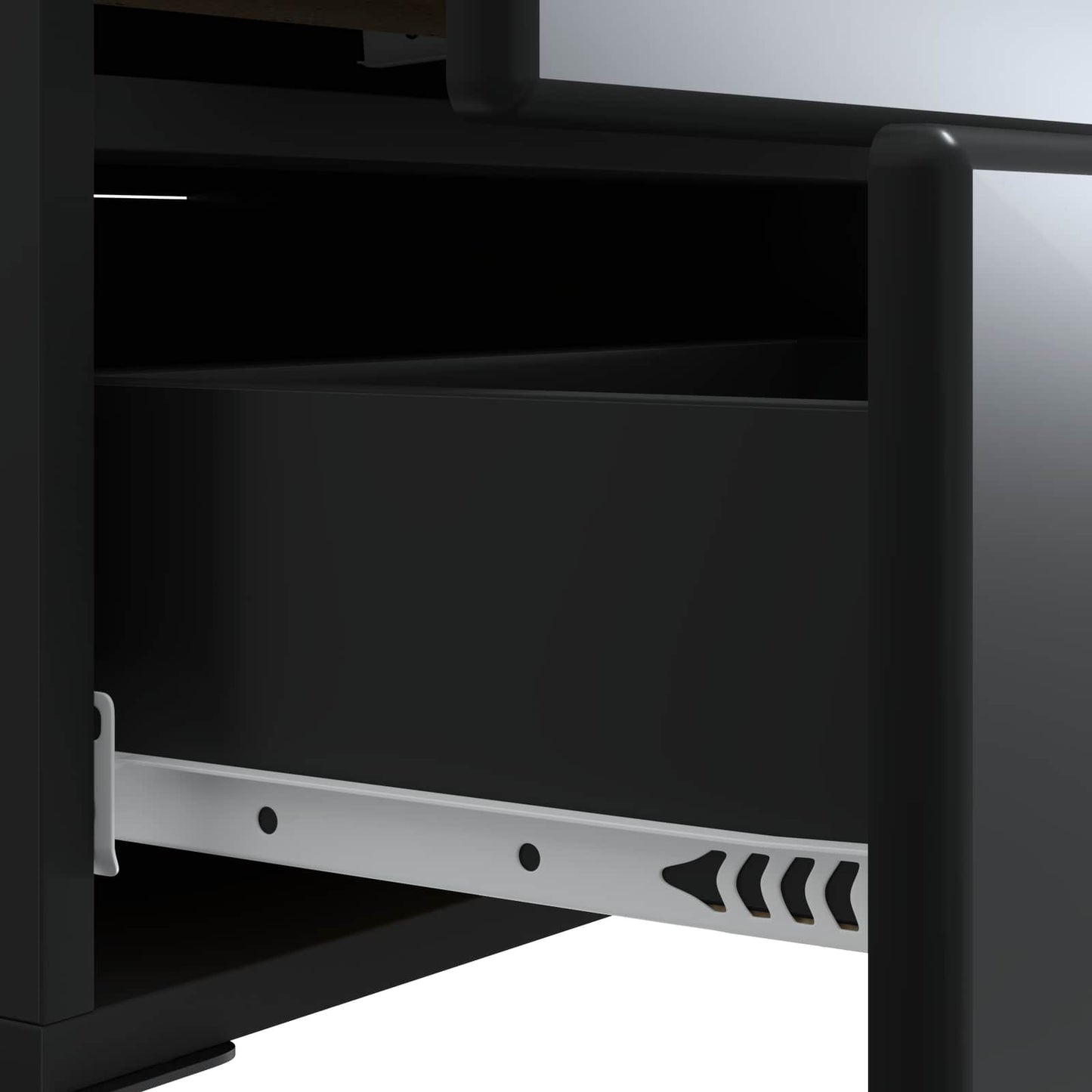 Bedside Cabinet 2 pcs Black 43 x 34.5 x 47.5 cm Engineered Wood