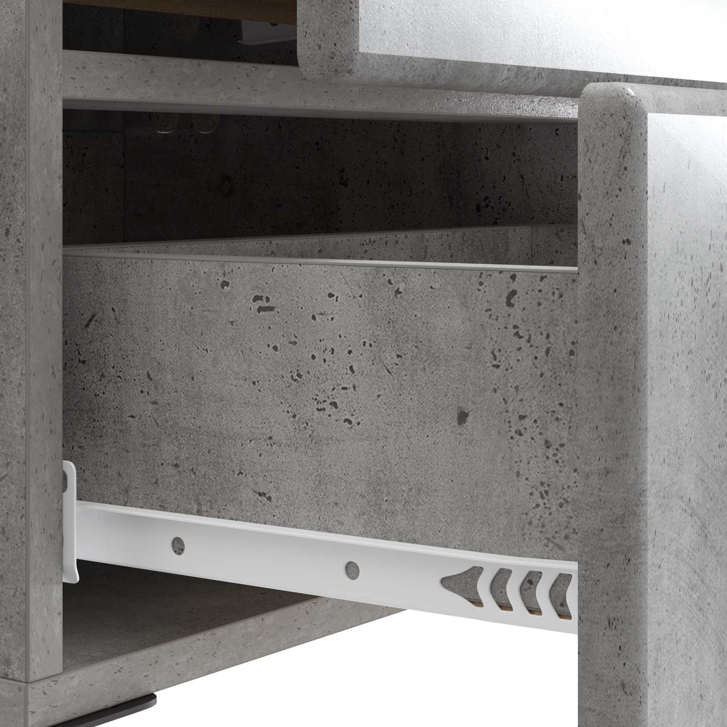 Bedside Cabinet 2 pcs Concrete Grey 43 x 34.5 x 47.5 cm