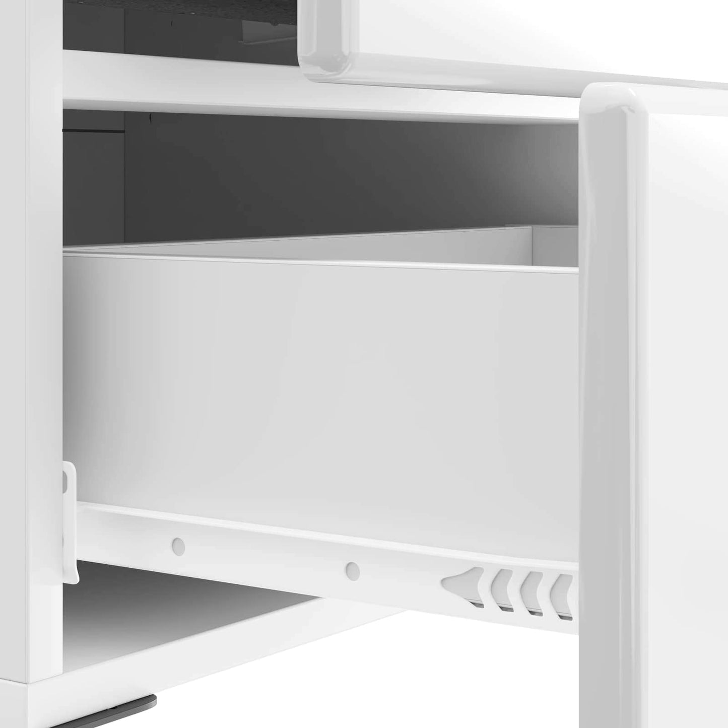 Bedside Cabinet 2 pcs High Gloss White 43 x 34.5 x 47.5 cm