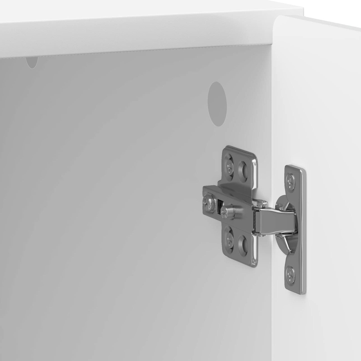 Bedside Cabinet 2 pcs High Gloss White 43 x 34.5 x 50 cm