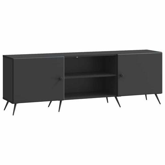TV Cabinet 150 x 31 x 50 cm Black Engineered Wood