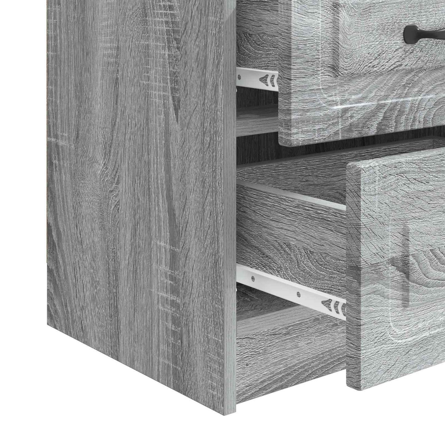Bedside Cabinet 2 pcs Grey Sonoma 43 x 34.5 x 44.5 cm
