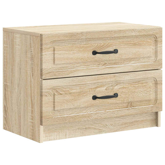 Bedside Cabinet Sonoma Oak 62 x 34.5 x 44.5 cm Engineered Wood