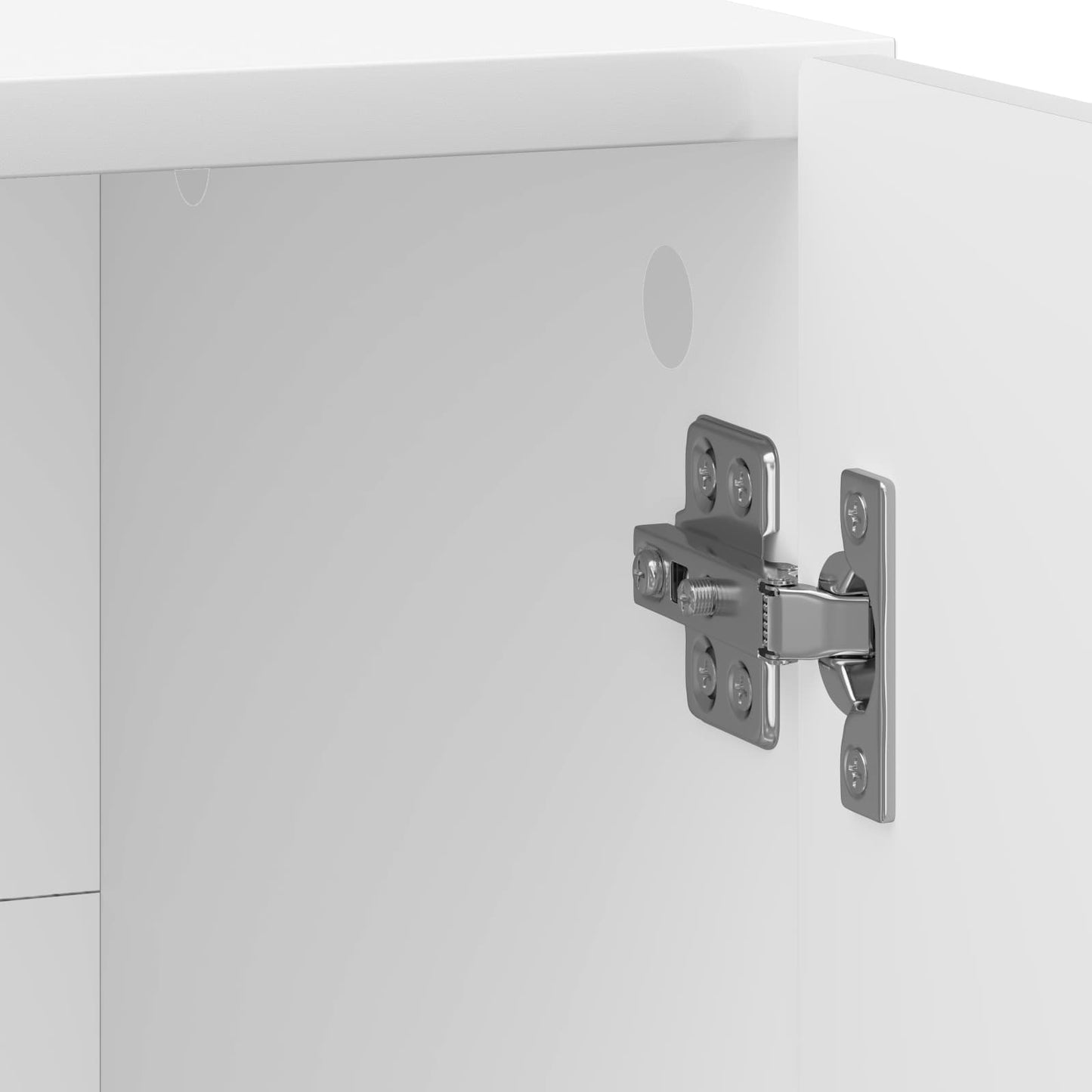 Bedside Cabinet 2 pcs High Gloss White 43 x 34.5 x 47 cm