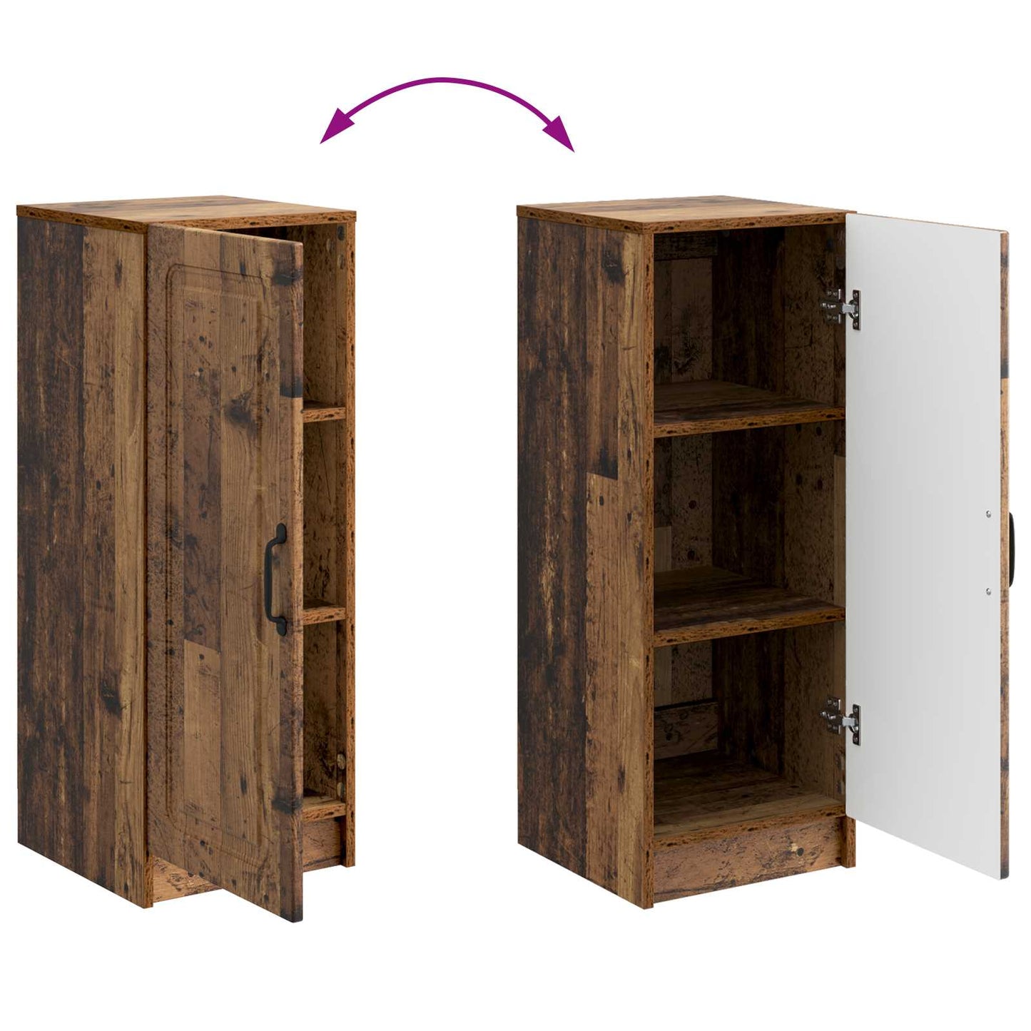 Sideboard Old Wood 33 x 34.5 x 87 cm Engineered Wood