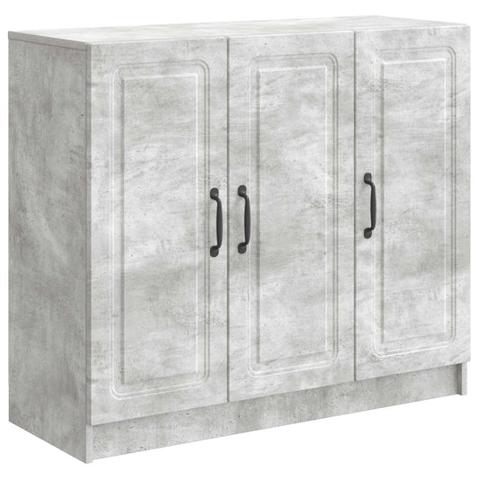 Sideboard Concrete Grey 89 x 34.5 x 77 cm Engineered Wood