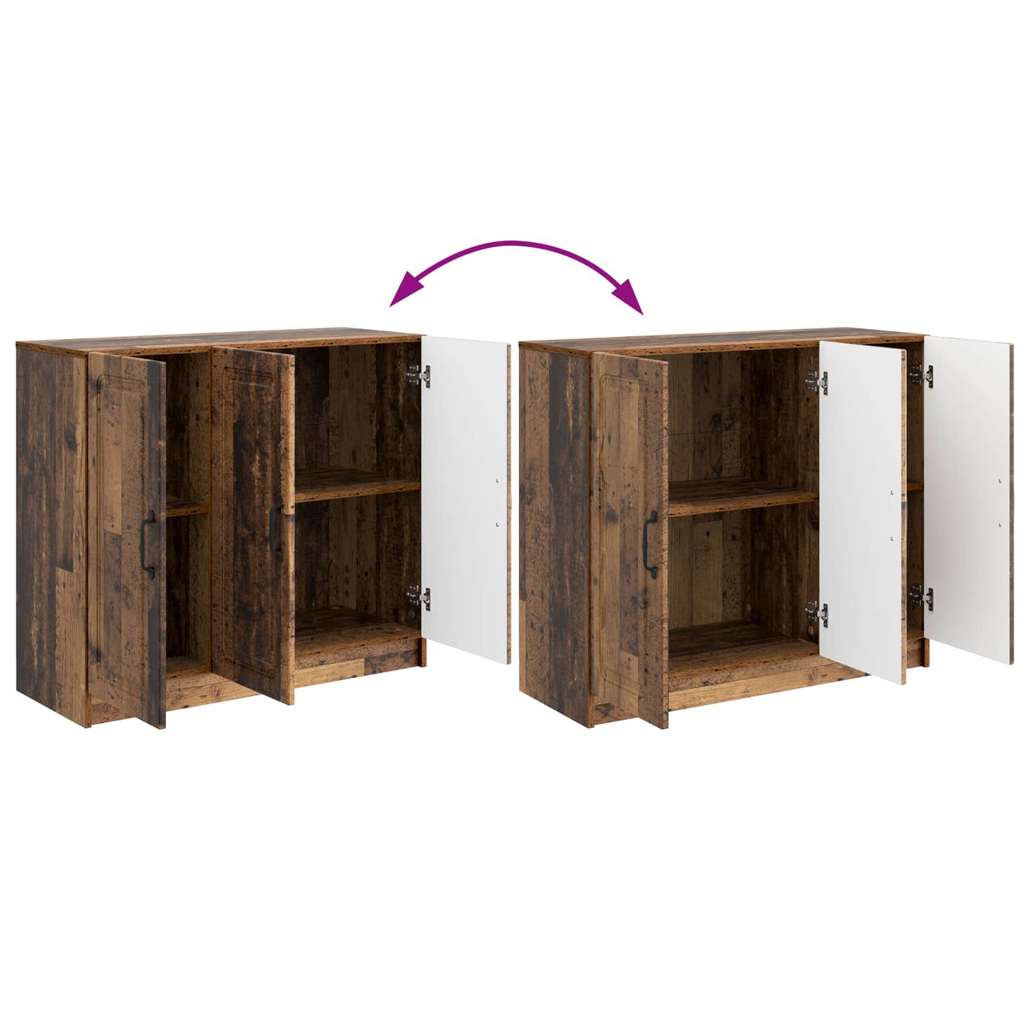 Sideboard Old Wood 89 x 34.5 x 77 cm Engineered Wood
