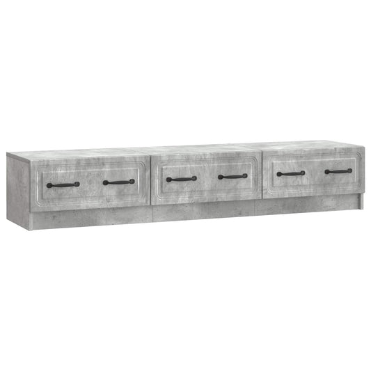 TV Cabinet 147 x 34.5 x 27 cm Concrete Grey Engineered Wood