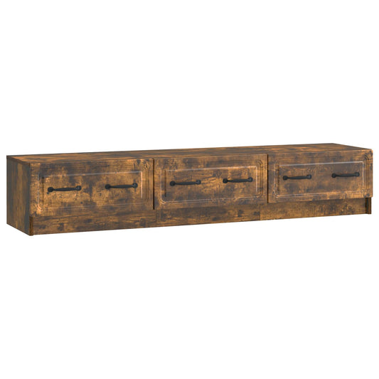 TV Cabinet 147 x 34.5 x 27 cm Smoked Oak Engineered Wood