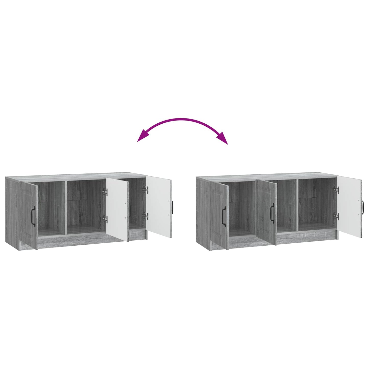 TV Cabinet Grey Sonoma 99 x 34.5 x 47 cm Engineered Wood