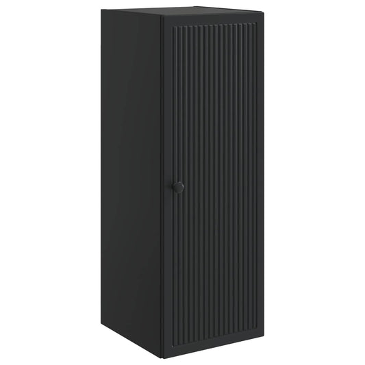 Wall-Mounted Cabinet Black 33 x 34.5 x 90 cm Engineered Wood