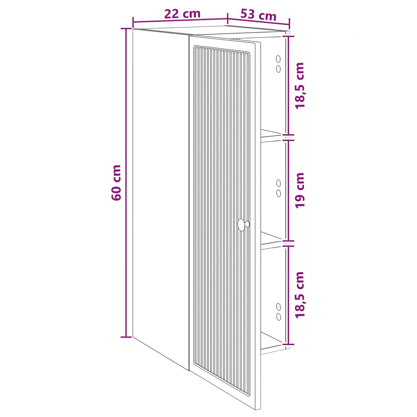 Wall-Mounted Cabinet 33 x 34.5 x 90 cm Engineered Wood