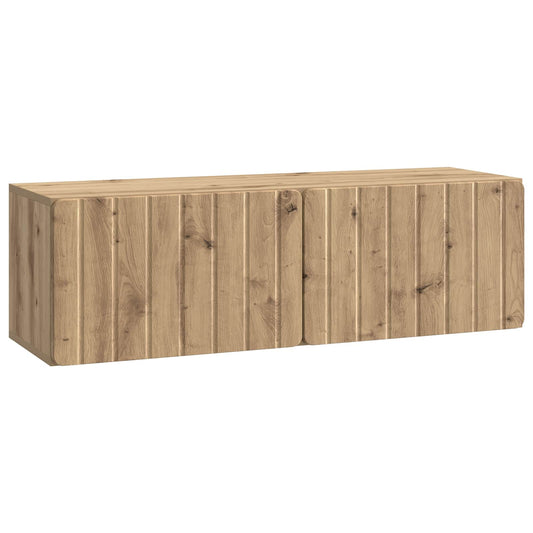 Wall-Mounted TV Cabinet 98 x 31 x 30 cm Artisan Oak