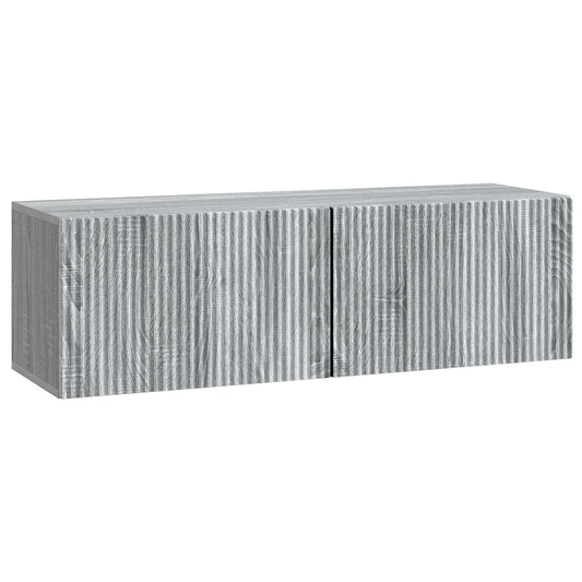 Wall-Mounted TV Cabinet 98 x 31 x 30 cm Grey Sonoma