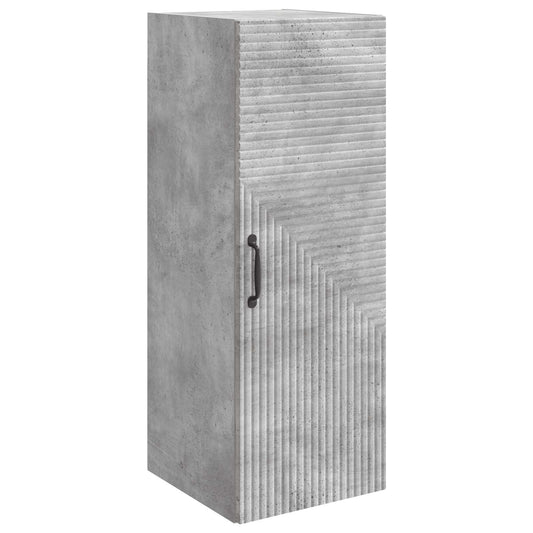 Wall-Mounted Cabinet Concrete Grey 33 x 34.5 x 90 cm