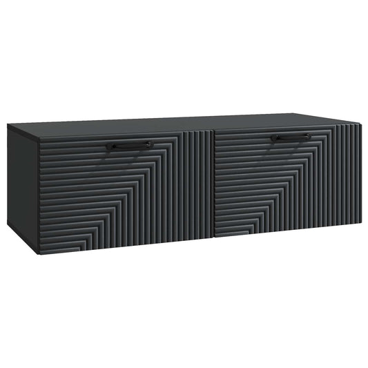 Wall-Mounted TV Cabinet Black 98 x 41 x 30 cm Engineered Wood