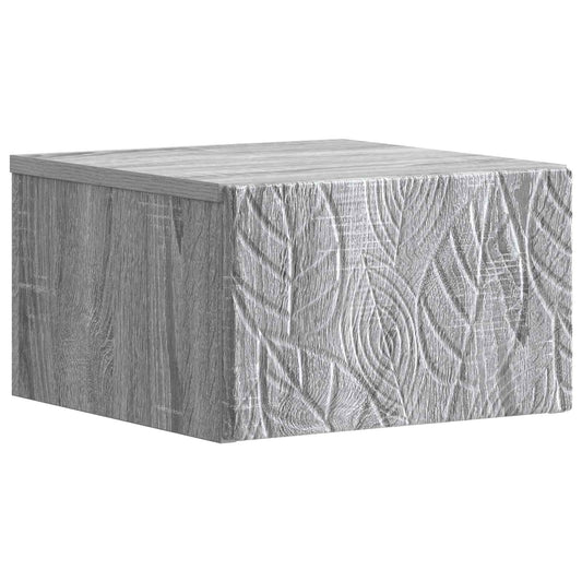 Wall-Mounted Side Table Grey Sonoma 34.5 x 33 x 20 cm