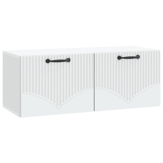 Wall-Mounted TV Cabinet White 78.5 x 31 x 30 cm Engineered Wood