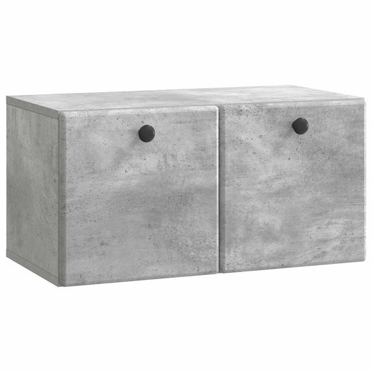 Wall-Mounted TV Cabinet 59.5 x 31 x 30 cm Concrete Grey