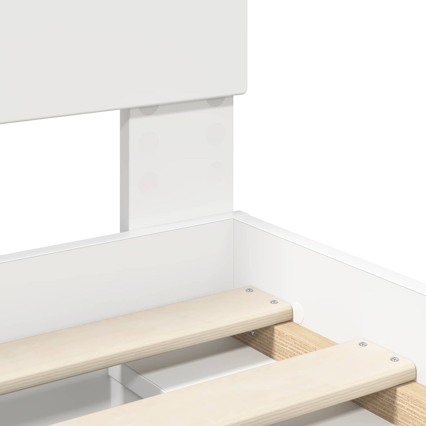 Bed Frame with Headboard White 180 x 200 cm Solid Pine Wood