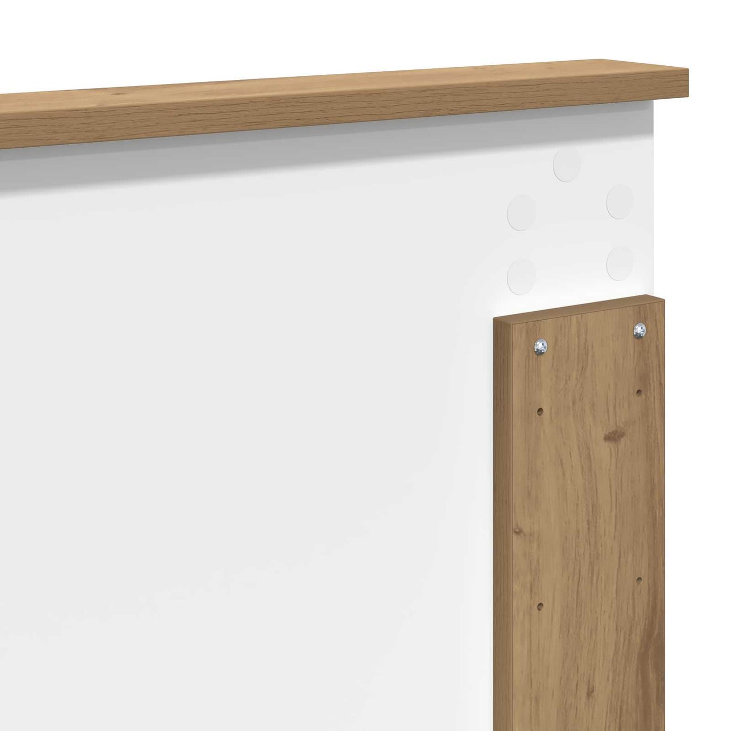Bed Frame with Drawer Artisian Oak 150 x 200 cm Solid Pine Wood
