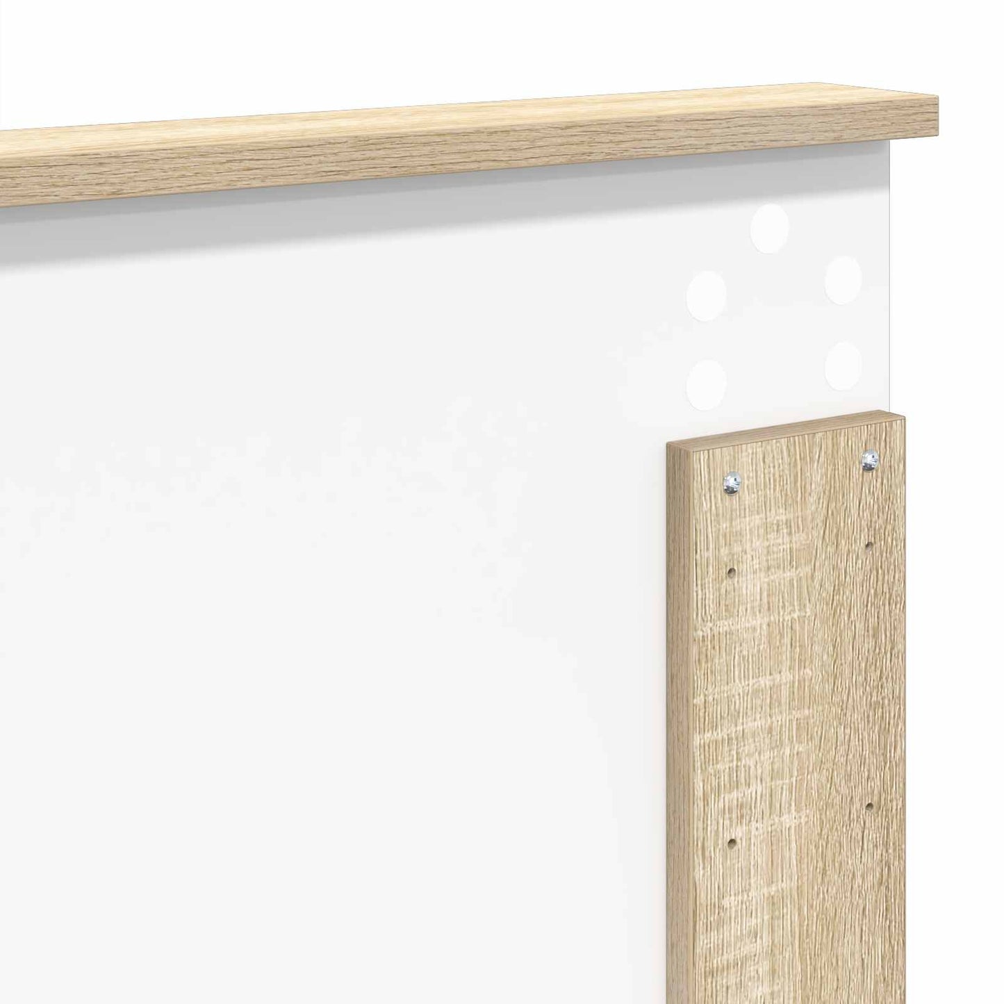 Bed Frame with Headboard Sonoma 140 x 190 cm Solid Pine Wood