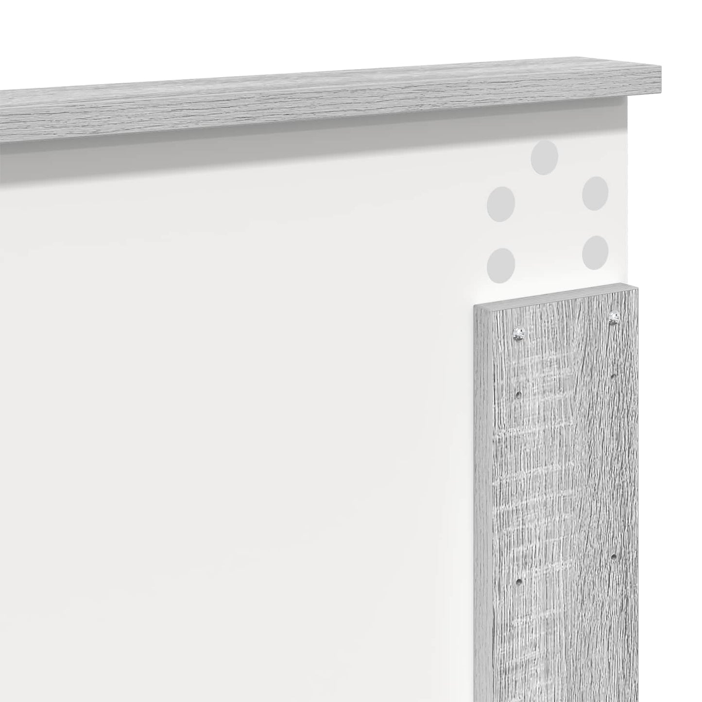 Bed Frame Grey Sonoma 140 x 200 cm Solid Pine Wood