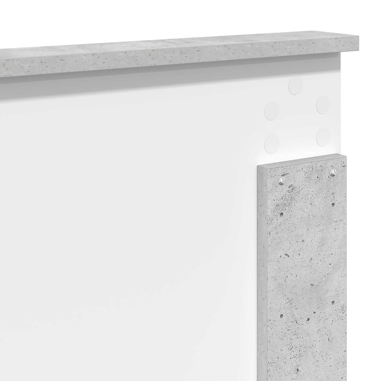 Bed Frame Plain Concerte Grey 135 x 190 cm Solid Pine Wood