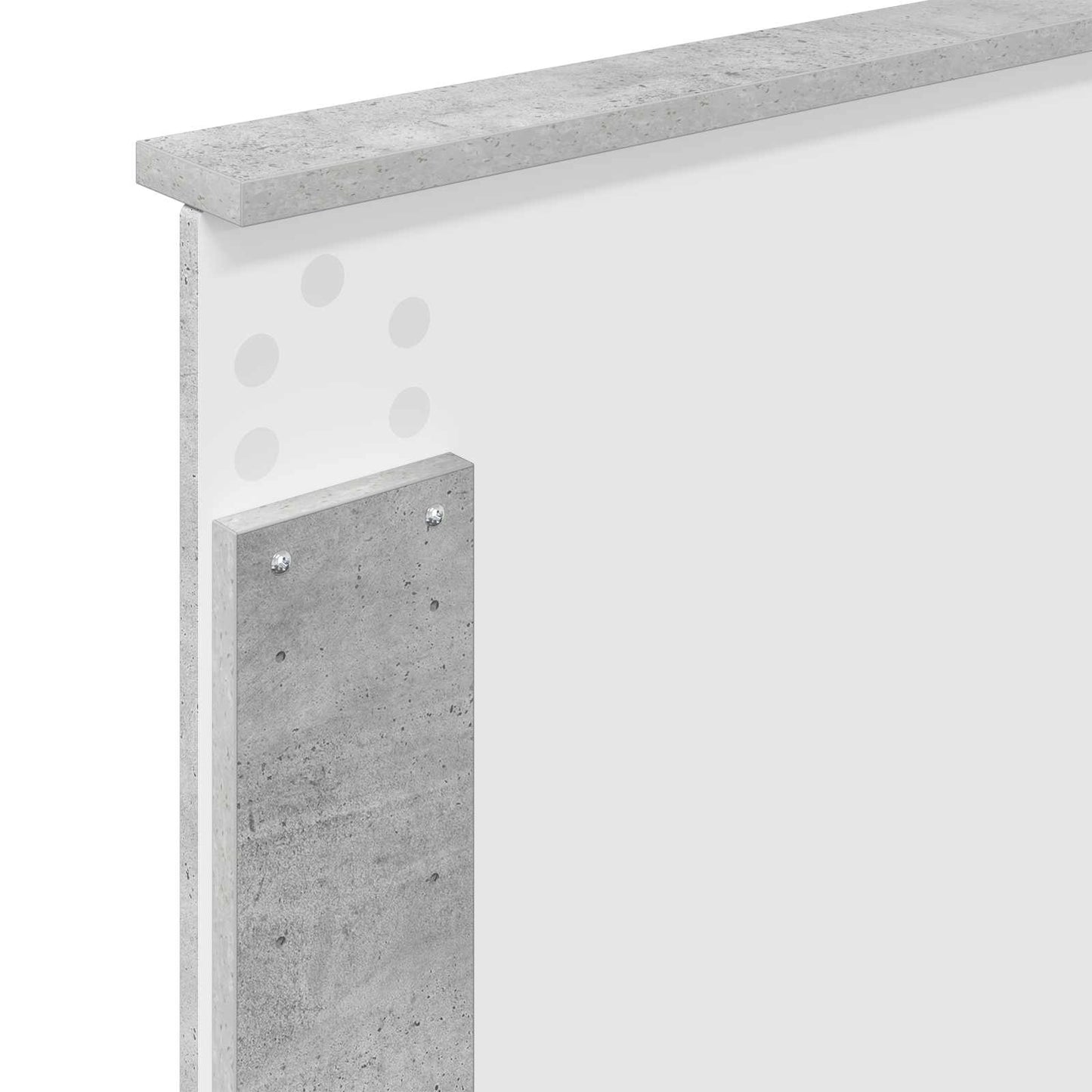Bed Frame Plain Concerte Grey 100 x 200 cm Solid Pine Wood